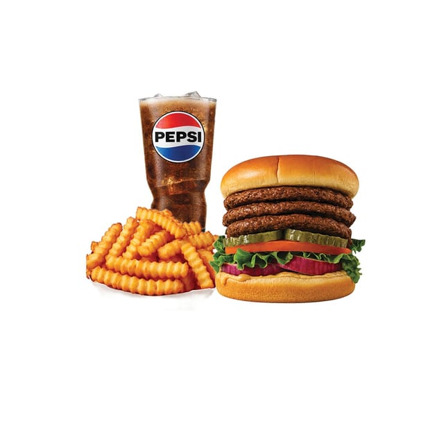 15. Junior Triple Burger Combo.