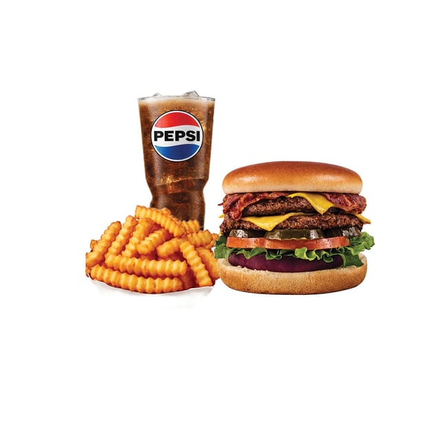 5. Double Bacon Cheeseburger Combo.
