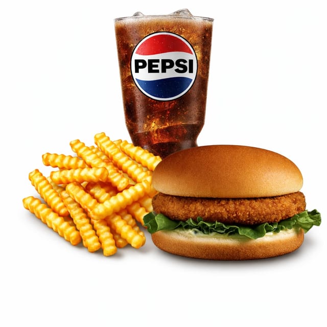 Mini Chicken Sandwich Meal.