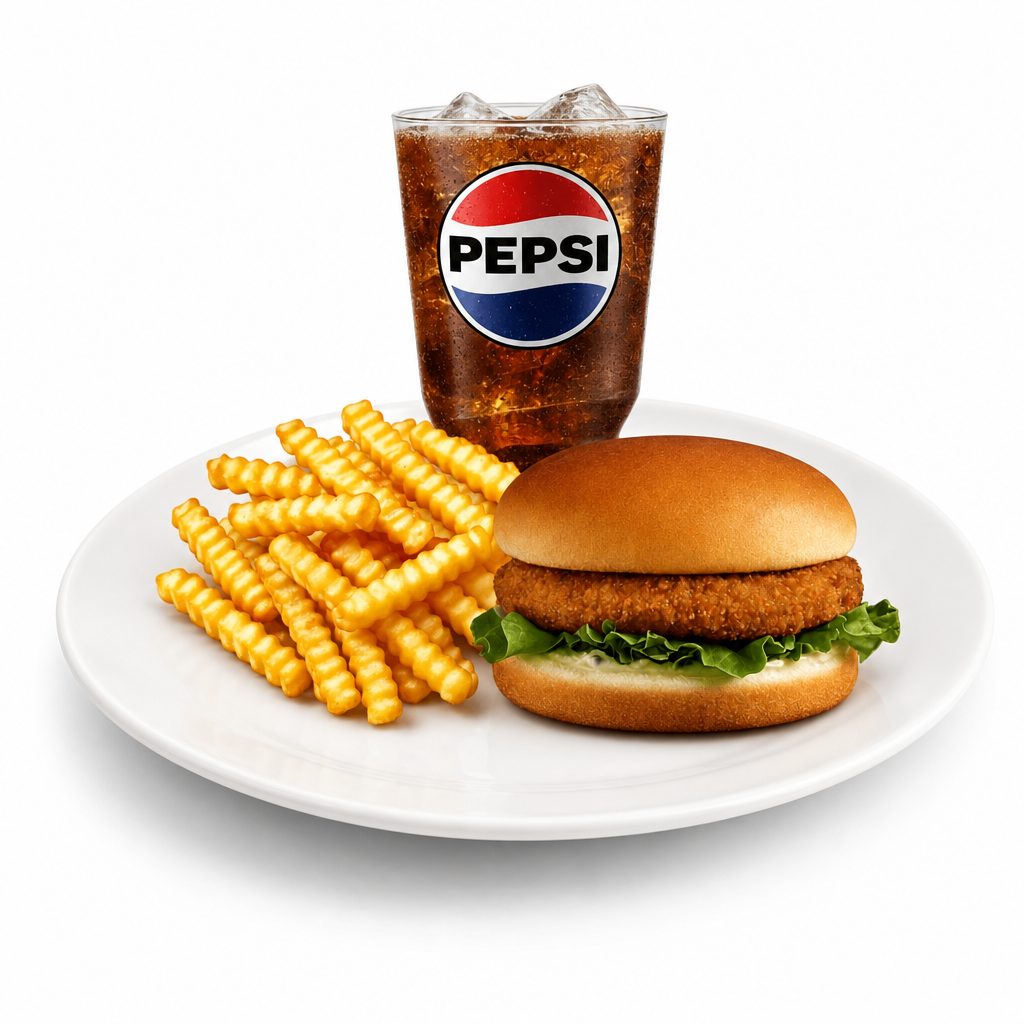 Mini Chicken Sandwich Meal.