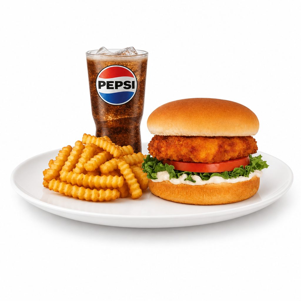 18. Crispy or Spicy Chicken Chicken Sandwich Combo.