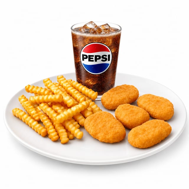 Mini Chicken Nuggets 5pc.meal.