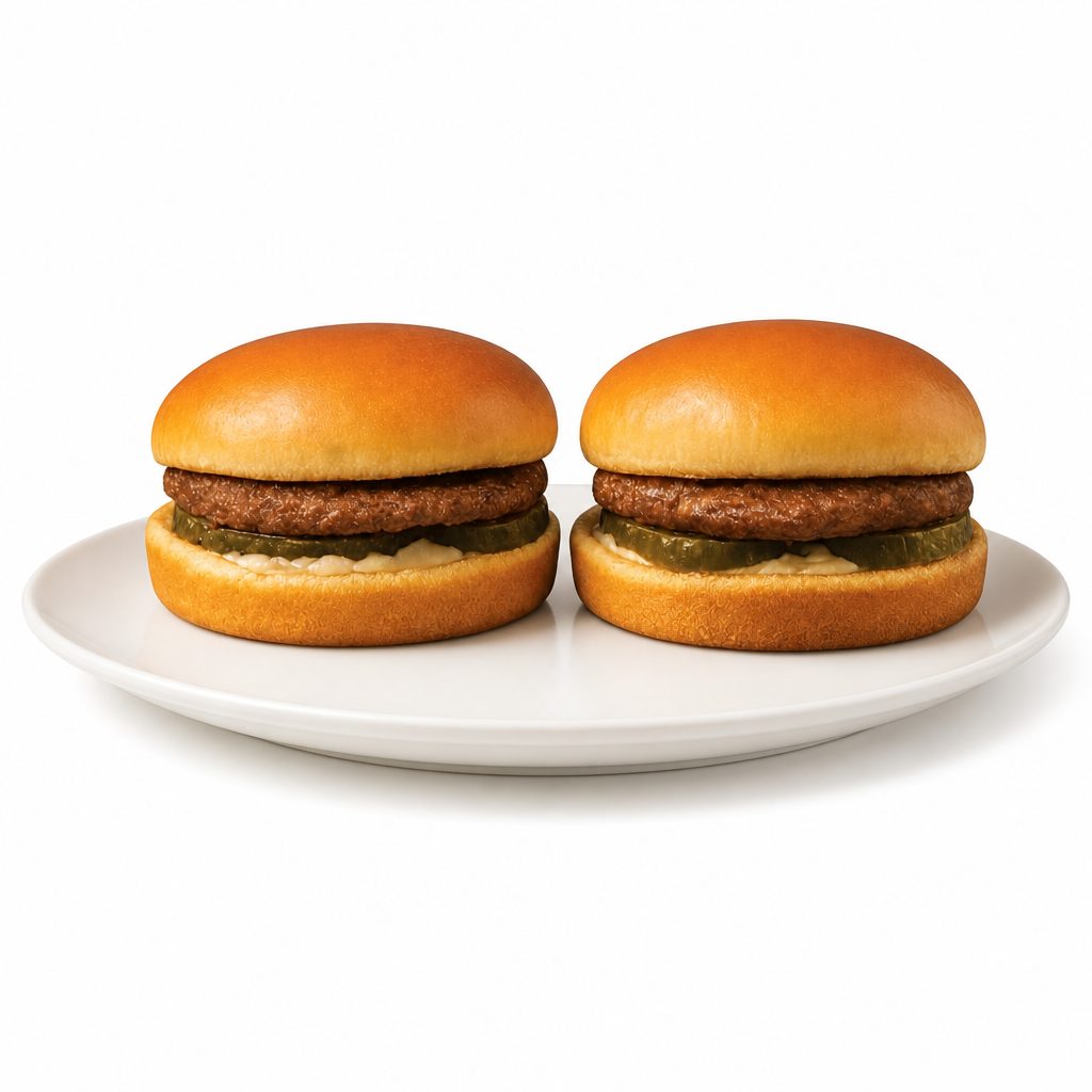 2 Classic Burgers Ala Cart.