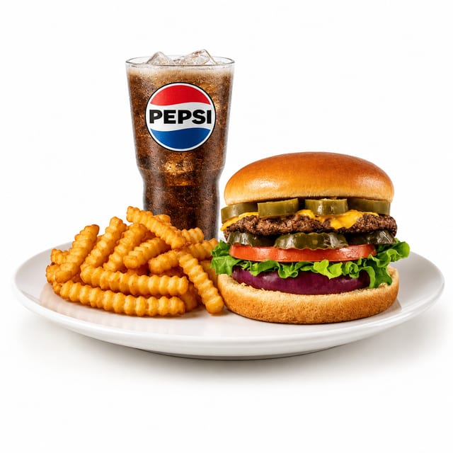 7. Jalapeno Cheese Burger Combo.