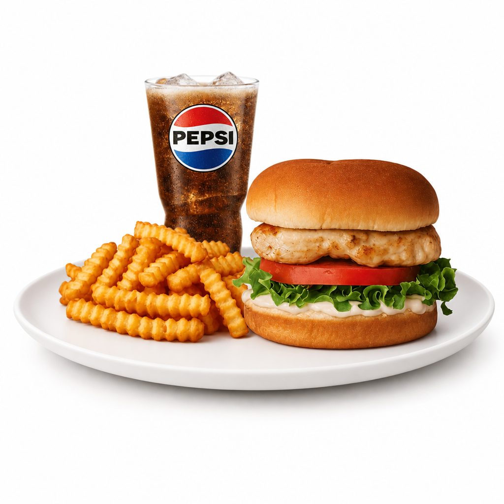 17. Grilled Chicken Sandwich Combo.