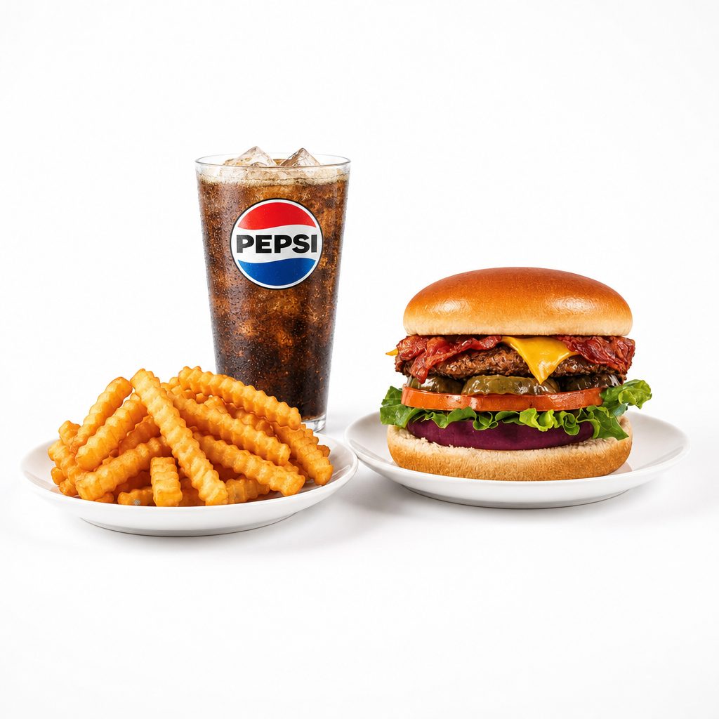 4. Bacon Cheese Burger Combo.