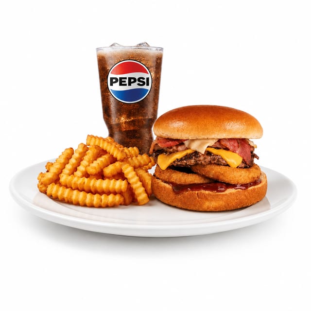 11. Double Western Burger Combo.
