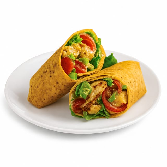 Crispy or Grilled Chicken Wrap Ala Cart.