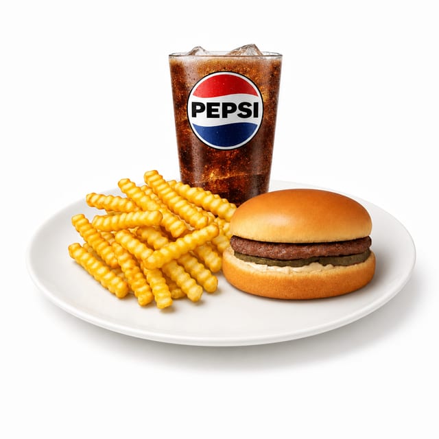 Mini Hamburger Meal.